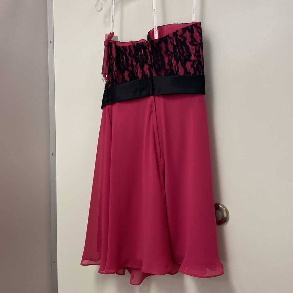 Black Lace and Pink Dress - Picture 4 of 5
